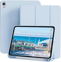 Case for iPad (A16) 11th/10th Generation (11/10.9 Inch, /) with Pencil Holder, Slim Trifold Stand Smart Cover & Soft TPU iPad (10th ) 10.9- rožinė
