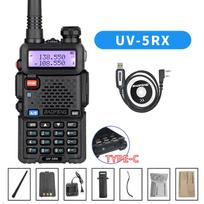 Baofeng UV-5RX Walkie Talkie Type-C Wireless Copy Frequency AM FM Long Rang Powerful Two Way Portable Radio UV-5R New Upgrade US