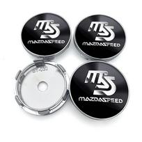 4pcs 60mm Car Wheel Center Hub Cap Rim Cover Emblem Stickers For Mazda 2 3 4 5 6 7 8 ATENZA Axela 5 6 323 626 MS RX8 CX6 5 4 MX3