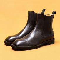 Martin Boots Leather British Retro Knight Boots Three-Joint Chelsea Short Boots 41