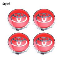 4pcs 60mm Car Tyre Wheel Center Hub Cap Badge For Toyota C-hr Prado Rav4 PL10 Yaris Hilux Prius Avensis Corolla Camry Accessories 60mm&4pcs