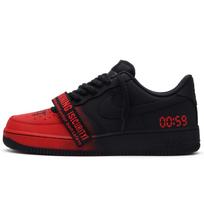 Nike Air Force 1 Slip Resistant Abrasion Resistant Slip Resistant Abrasion Resistant Low top Skateboard Shoes Unisex CW2288-001(Team519-) 40 black