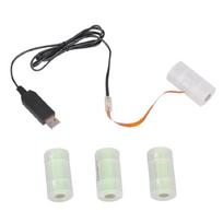 USB į LR14 C baterijų eliminatoriai Pakeitimo rinkinys 5V į 6V maitinimo šaltinio keitikliai 4 LR14 C jungiamasis laidas juoda