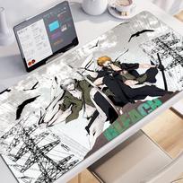 Hd Anime Mousepad Xxl Bleach Mouse Pad Kurosaki Ichigo Large Computer Mause Mat Rubber Manga Pc Gamer Deskmat Big Laptop Mats 800x300x2mm black