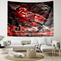 Michael Jordan Dunk Artwork Printed Tapestry, for Bedroom,Livingroom, dormitory, Large Wall Decor, Fabric Decor Fan Birthday Gifts 150cmx200cm