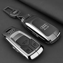 NEW Zinc Alloy Fashion Car Remote Control Key Case Cover For  Audi Q3 A4 A5 Q5 Q7 SQ7 8W S4 S5 TT TTS 8S RS  Keychain Accessories black
