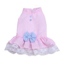 Pet Accessories Dog Lace Lattice Dress Pet Dog Clothes for Small Dog Party Birthday Wedding Tutu Dress Puppy Costume for Pet Dogs XXL