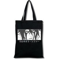 „Death Note Bleach-Ichigo“ pirkinių krepšys, dviračių krepšys, medžiaginiai krepšiai, bakalėjos krepšiai, ekologiški krepšiai 31*36cm black