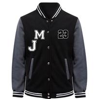 Men's hip-hop street loose and fashionable baseball uniform with the number 23 and the letters M J printed on it 3XL