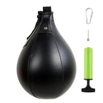 PU Punching Bag Boxing Speed Ball Inflatable Muay Thai Boxing Bags Reflex Fight Ball Sports Fitness Equipments gray