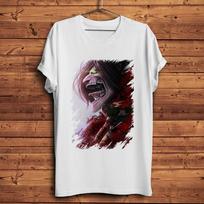 Eren Jaeger Titan AOT funny anime t shirt Unisex new White Short Sleeve Casual Tshirt Unisex Streetwear Tee breathable print 4XL black