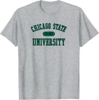 Chicago State Cougars Varsity Gray Officially Licensed T-Shirt L įvairiaspalvis