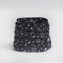 Flat Shoe Laces Love Heart Star Moon Sky Smoke Purple Shoelace Cute Pattern Casual Canvas Printing Shoelaces for AF1 Sneakers 140cm