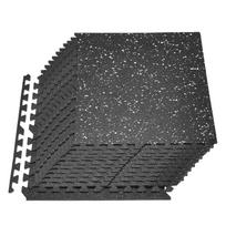 VEVOR Puzzle Exercise Mat, 24 PCS Fitness Equipment Mats, 610 x 610 x 10 mm, High-Density EVA Foam Mat Set, Interlocking Rubber Soft Tiles 60 x 60 x 1 cm balta