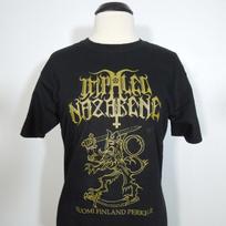 IMPALED NAZARENE Suomi Finland Perkele S SMALL Mens Kids T Shirt Black Era Evil Band Logo 110 white