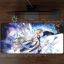 Cartethyia Wuthering Waves Mousepad HD Printing Computer Gaming Locking Edge Non-slip Mouse Pad XXL 90x40cm Keyboard PC Desk Mat 30x60cm gray