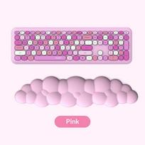 Cloud Comfort Ergonomic Mouse Pad with Wrist Rest Anti-Slip Desktop Keyboard Mat for Office Gaming PC Use A3