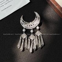 Mongolian Ethnic Tassel Hair Clip: High-Grade Side Hair Accessory