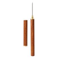 Steam Tip Cleaning Needle for Espresso Machine Maintenance, Fine Wand Nozzle Tool with Protective Cap for Frother Care brown