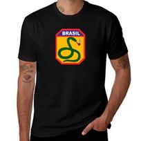 The Smoking Snake Brazilian Expeditionary Force Pacht Tshirt Large Size Soft Cotton Tshirt 2XL brown