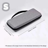 EVA Keyboard Protective Case Hard Shell Waterproof Mechanical Keyboard Bag Full Size Shock Resistant Storage Bag S gray
