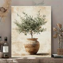Stilingas alyvmedis vazoje Drobės meno kūrinys - Be rėmo, Vandeniui atsparus Sienai svetainei, miegamajam, biurui ir kt. - Puiki dovana I 70X120CM No Framed