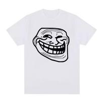 Troll Face Memes Angry Man Issues Funny Meme T shirt Men's and Women's Vintage Fashion Cotton T shirt Vintage Streetwear Tops 150 black