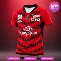 2026 New Arrival Toulon Rugby Kingspan Home Jersey Kids/AdultsY2K Oversized Casual T-shirt Family Matching S