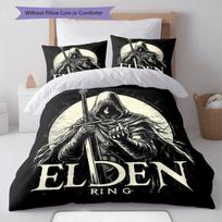 Elden Ring Veil Bedding Quilt Set Quilt Cover Pillowcase Home Decoration Birthday Gift (1 * duvet cover + 2 * pillowcase, without core) 155x200cm