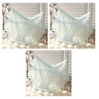 3Pcs/Sets Women Panties Sheer Lace Ladies Briefs Large Size Underwear Soft Breathable Plus Size Lingerie XL XXL 3XL 4XL 5XL XL white