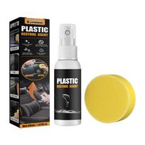 Automobilio prietaisų skydelio vaškas, plastiko atnaujintojas, gumos ir apdailos valiklis, interjero detalizavimo poliruoklis centrinei konsolei ir padangoms 100ml yellow