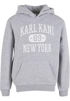 Karl Kani Megztinis be užsegimo 'Heritage 89' margai pilka / balta