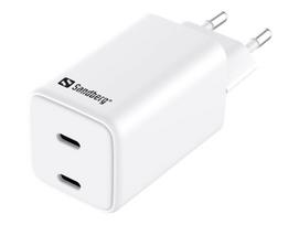 SANDBERG AC Charger Dual USB-C PD65W EU|441-56