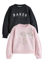Baker by Ted Baker Megztinis be užsegimo auksas / rožių spalva / juoda / balta