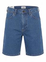 WRANGLER Džinsai 'LIGHT & SOFT FRONTIER DARK STONE SHORTS' tamsiai (džinso) mėlyna