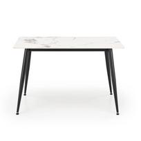 Virtuvinis stalas, baltas, 120 cm x 100 cm x 70 - 76 cm