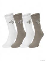 CALVIN KLEIN Vyriškos kojinės, 4 poros, CK MEN SOCK 4P GIFTBOX MONOLOGO