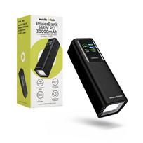 Mobile Origin 30000 mAh išorinė baterija su TFT ekranu ir žibintuvėliu PB17 – 2x USB-C + USB-A