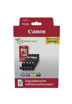 Canon 4540B019 rašalo kasetė 4 vnt Originalus Juoda, Žydras, Rausvai raudona, Geltona