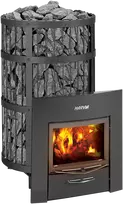 Harvia Oy Malkinė pirties krosnelė - HARVIA Legend 300 Duo, juoda