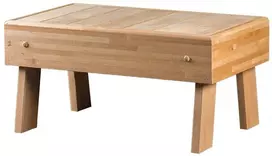 Pirties suoliukas - laiptas HS 1, juodalksnio mediena