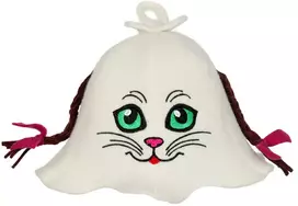 Vaikiška pirties kepurė - Katinėlis su kasytėmis