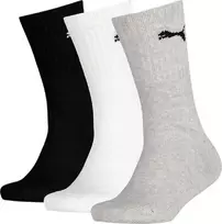 Puma Kojinės Paaugliams Junior Crew Juodas Pilkas Baltas 907958 03