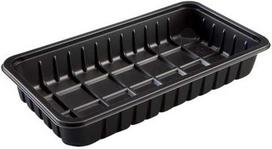 Abena Padėklas P2273-43A 1265 ml 273x146x43 mm PP juodas, 208 vnt./dėž.