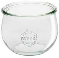 Stiklo indas su patentu Weck Tulip 580 ml Ø10.8x8.4 cm be dangtelio 30 vnt./dėžėje