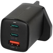 iBOX C-65 Black, GaN 65W universal charger UK plug ILUC65BUK