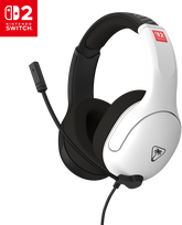 „Turtle Beach“ ausinės su mikrofonu „Airlite Fit Nintendo Switch 2“, juodos/baltos