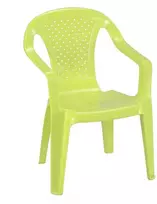 Vaikiška kėdė žalia, plastikinė Camelia 46225