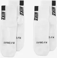 Nike Kojinės U NK Mltplier Ankle 2PR Baltas SX7556 100