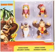Super Marionintendo Super Mario - Donkey Kong 2,5" 4 vnt. (431174)